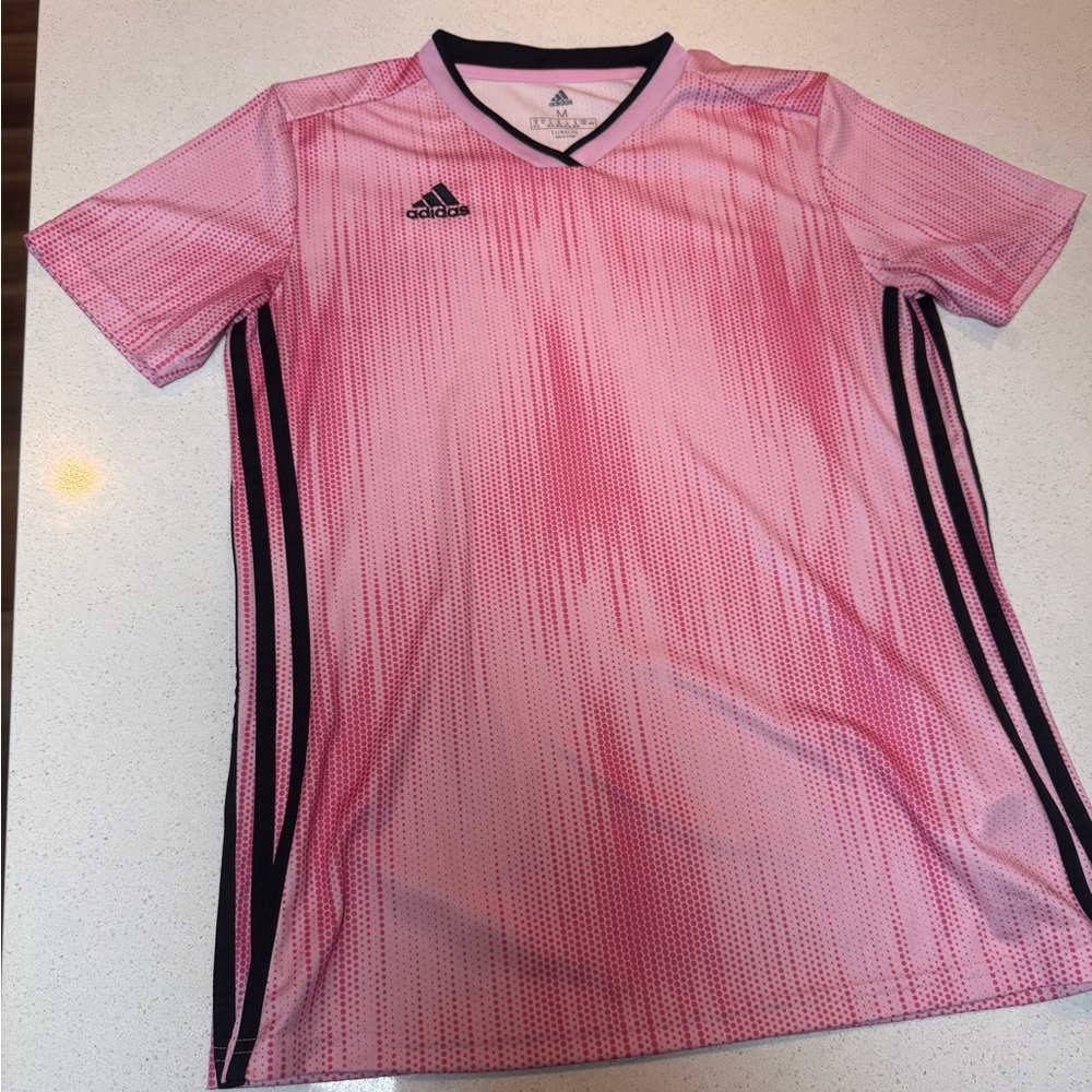 Adidas Kids Pink and Black Jersey